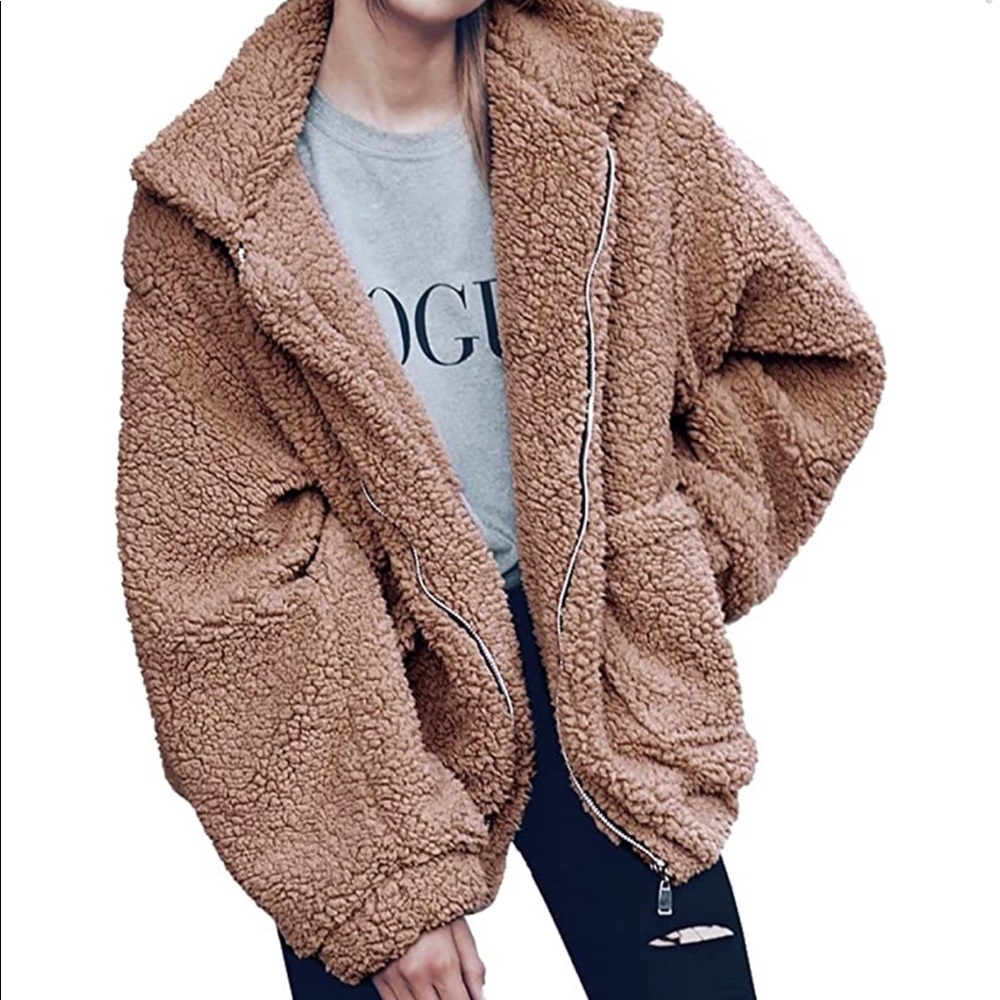 PrettyGarden Faux Shearling Teddy Coat